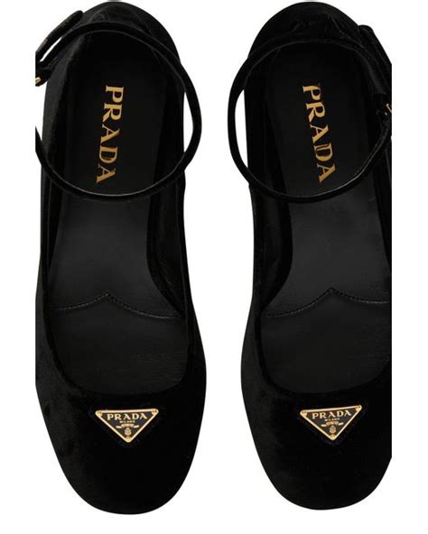 prada calzature donna antic soft nero ballet flats|prada shoes for women flats.